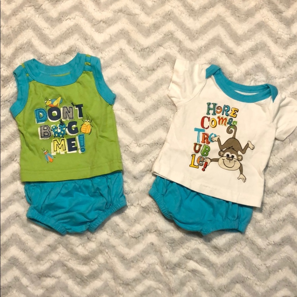 Set of 2 Baby Boy Summer Outfits